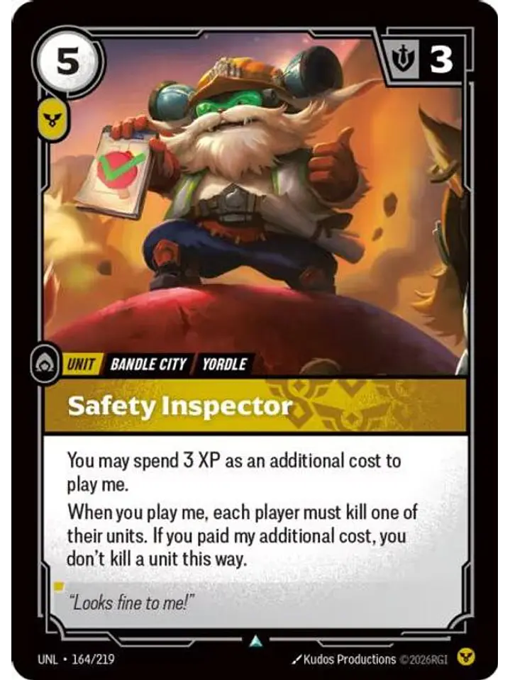 164/219 U Safety Inspector (FOIL) 1
