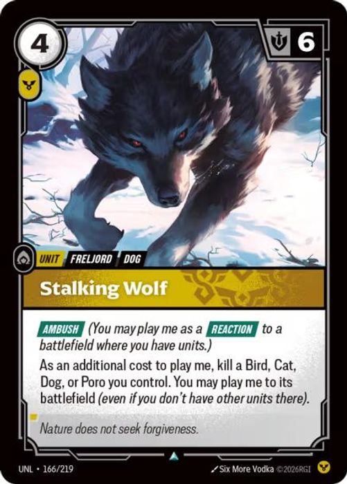 166/219 U Stalking Wolf (FOIL)