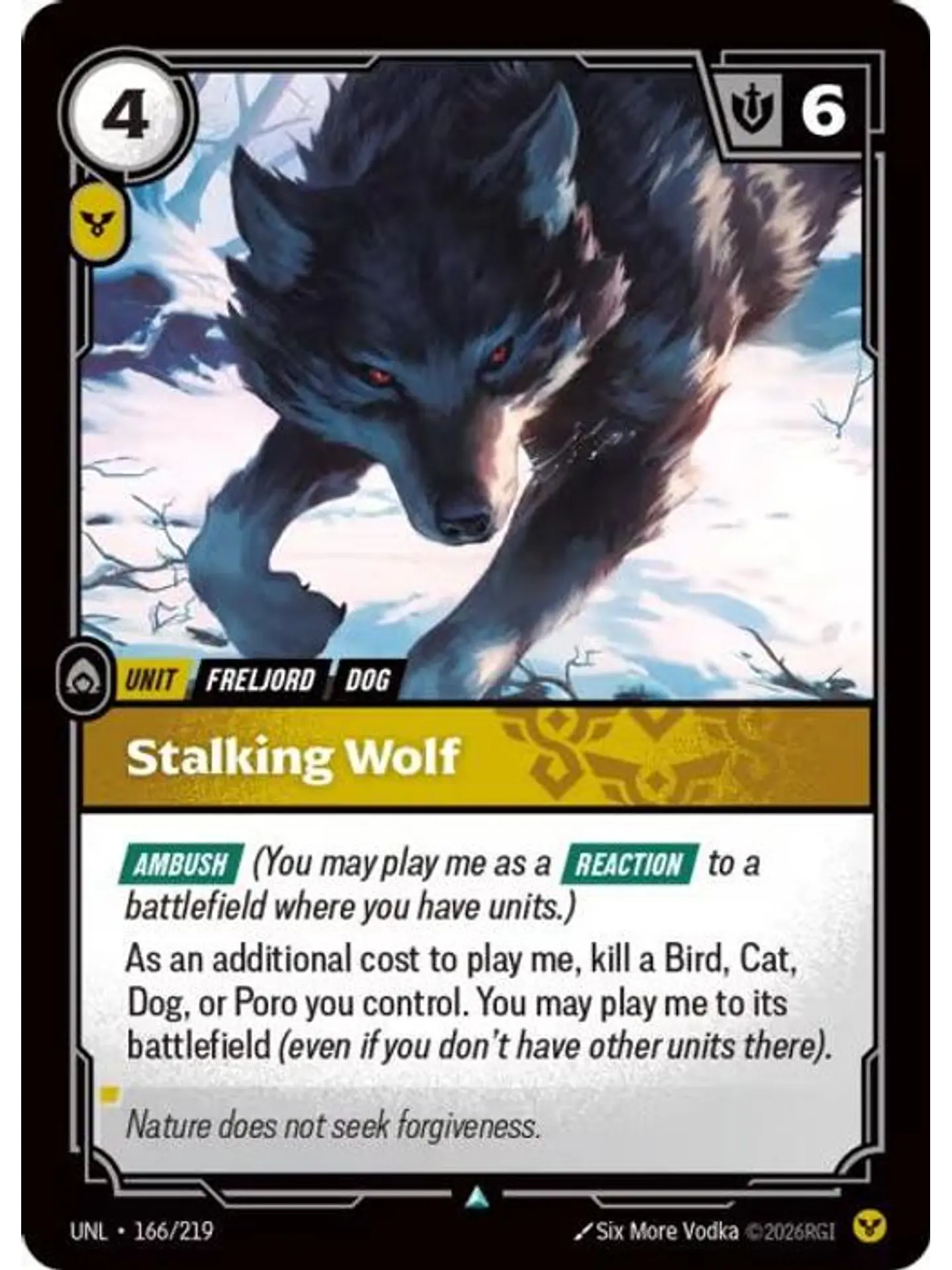 166/219 U Stalking Wolf (FOIL) 1