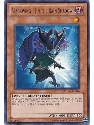 Blackwing - Jin the Rain Shadow - EXVC-EN096 - Rare Unlimited