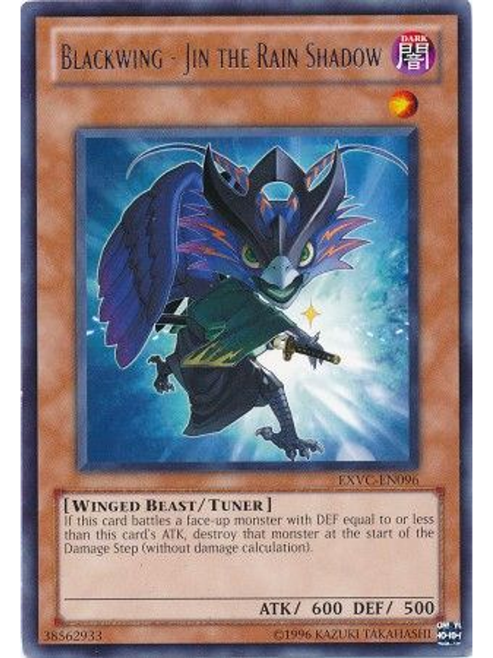 Blackwing - Jin the Rain Shadow - EXVC-EN096 - Rare Unlimited 1
