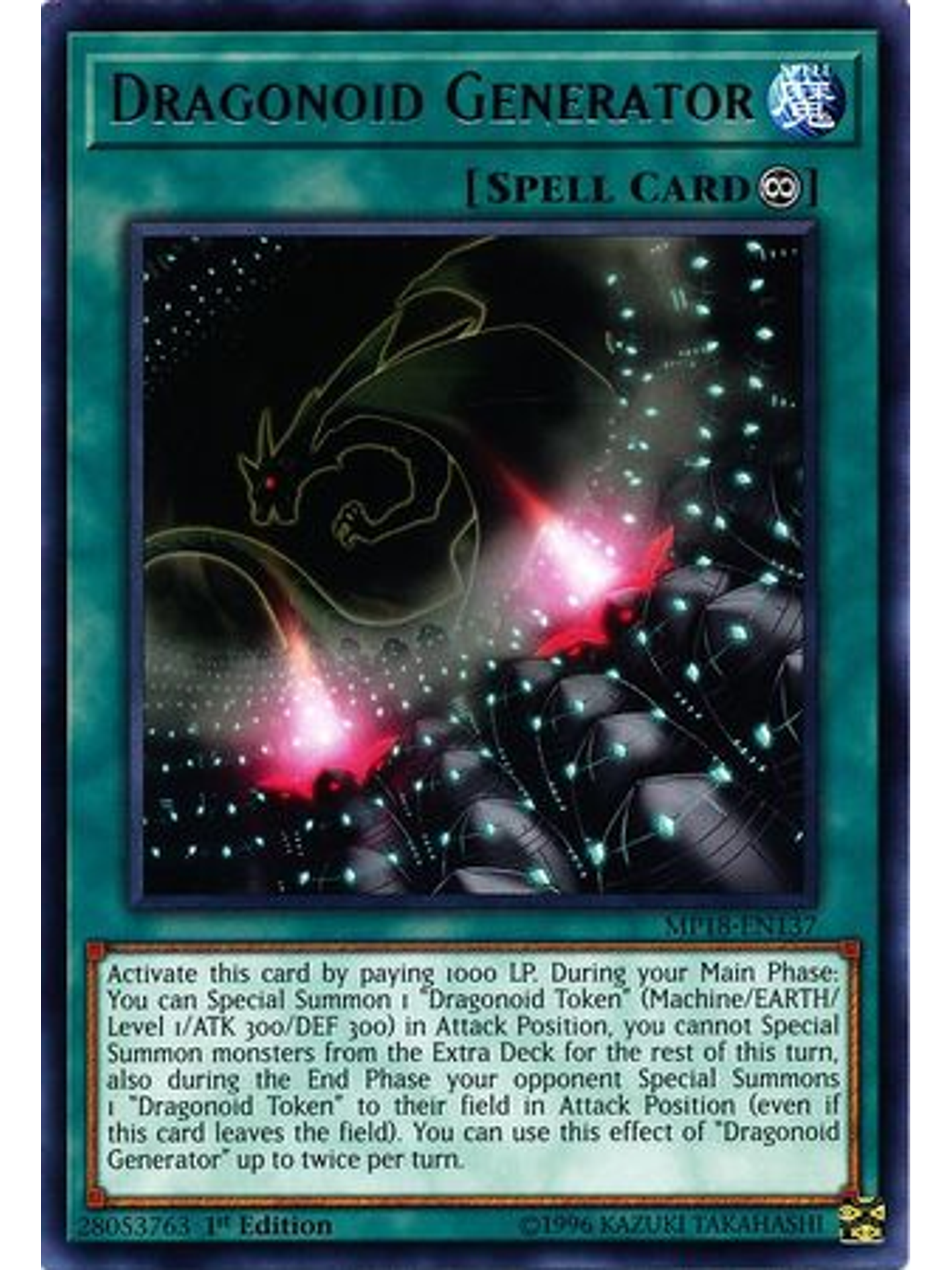 Dragonoid Generator - MP18-EN137 - Rare 1st Edition 1