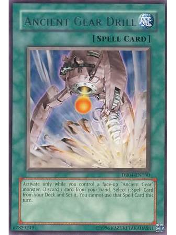 Ancient Gear Drill - DR04-EN160 - Rare 1