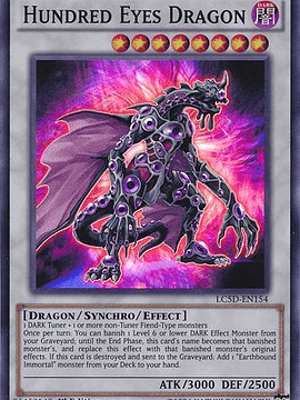 Hundred Eyes Dragon - LC5D-EN154 - Super Rare 1st Edition