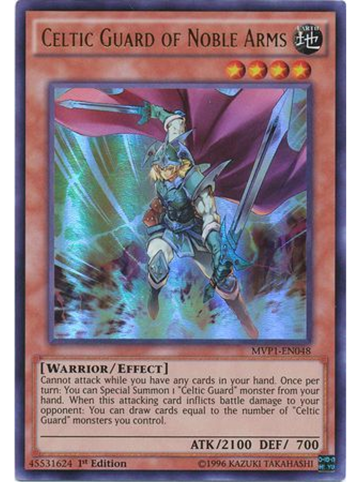 Celtic Guard of Noble Arms - MVP1-EN048 - Ultra Rare 1st Edition 1