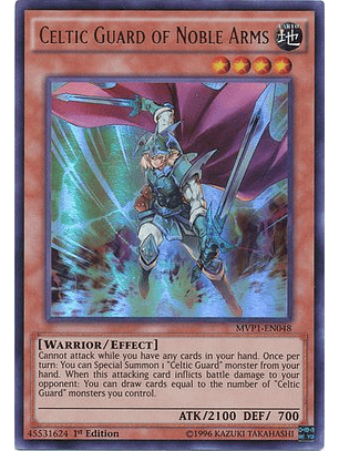 Celtic Guard of Noble Arms - MVP1-EN048 - Ultra Rare 1st Edition