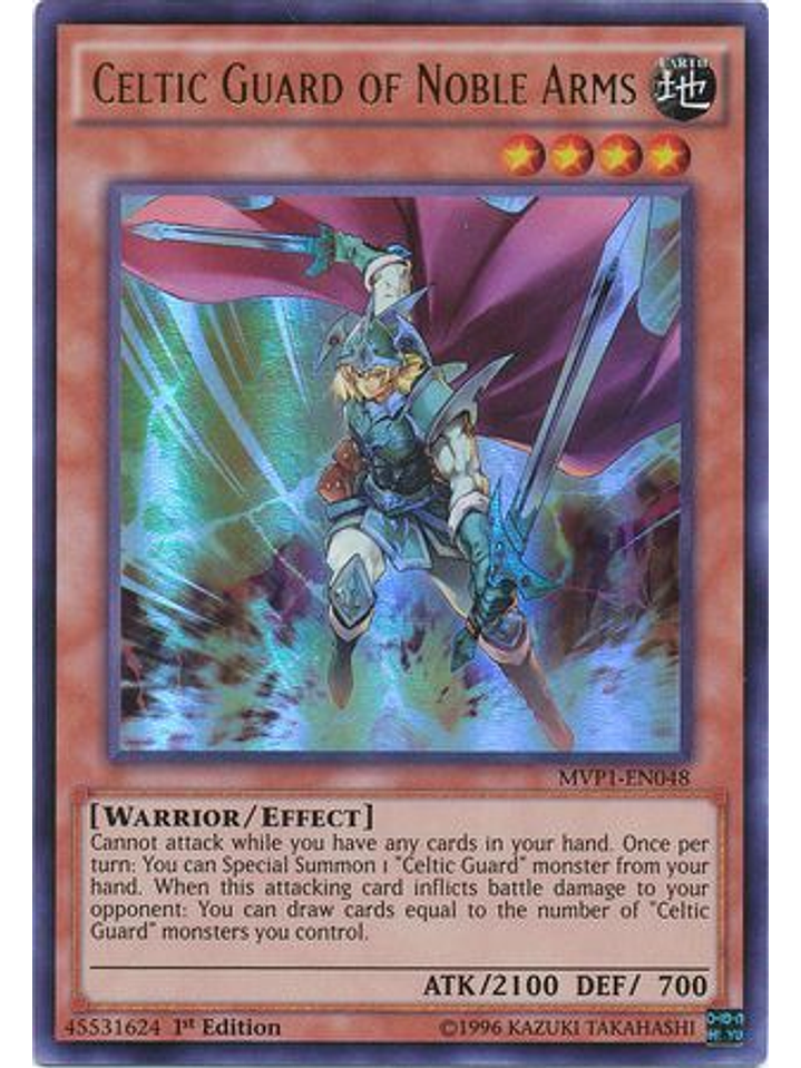 Celtic Guard of Noble Arms - MVP1-EN048 - Ultra Rare 1st Edition 1
