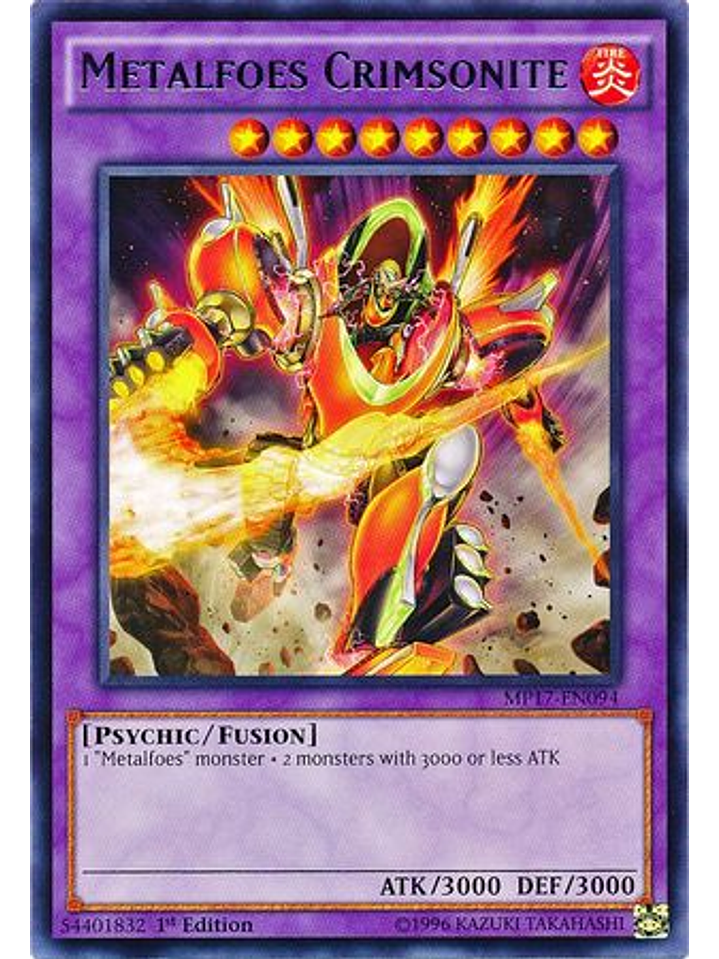 Metalfoes Crimsonite - MP17-EN094 - Rare 1st Edition 1