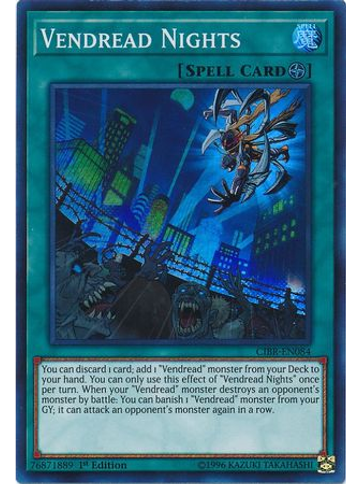 Vendread Nights - CIBR-EN084 - Super Rare 1st Edition 1