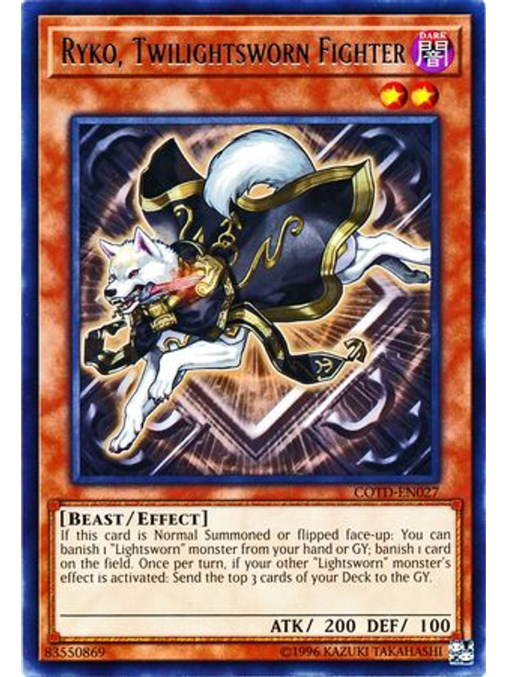 Ryko, Twilightsworn Fighter - COTD-EN027 - Rare Unlimited 1