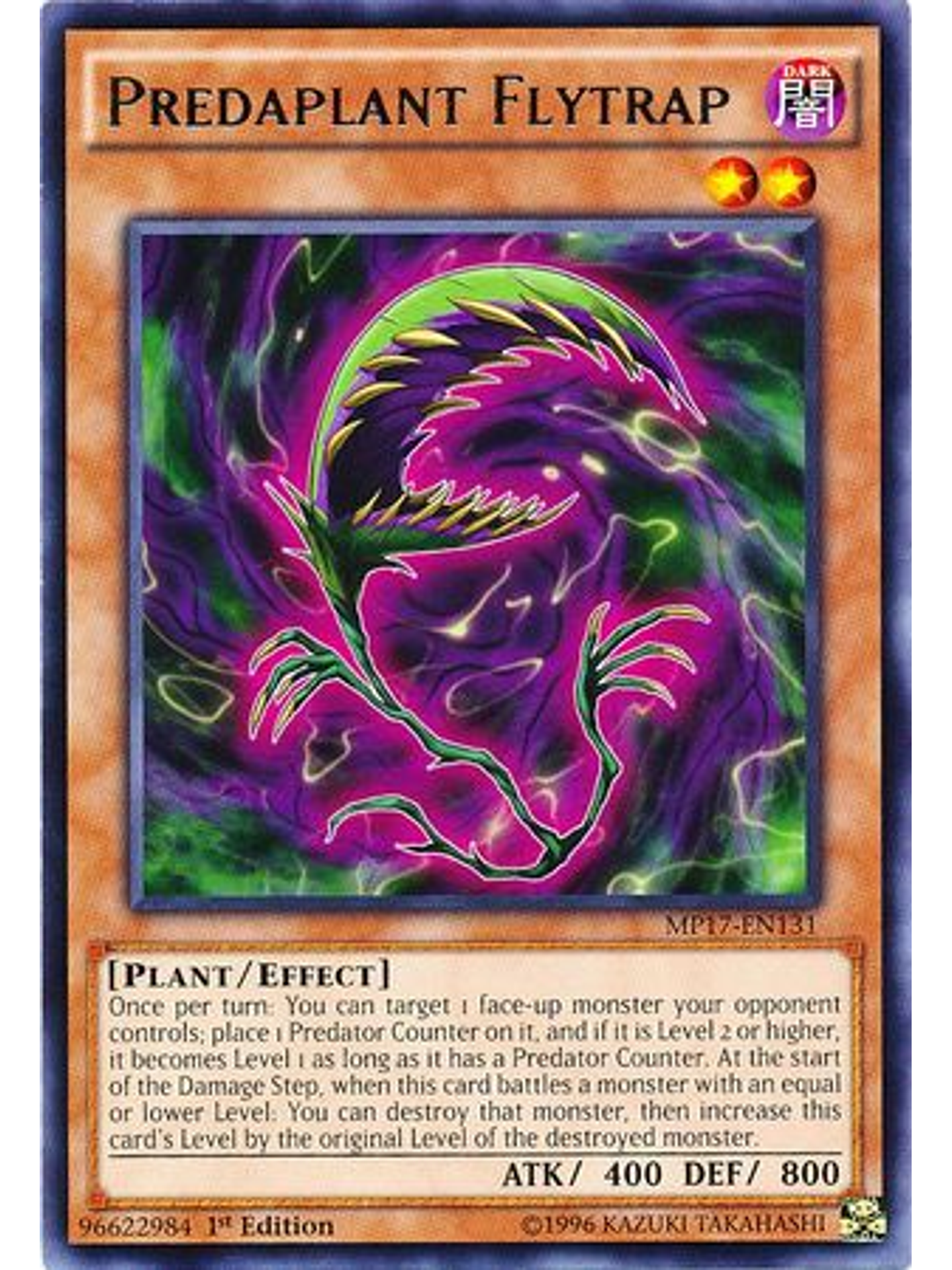 Predaplant Flytrap - MP17-EN131 - Rare 1st Edition 1