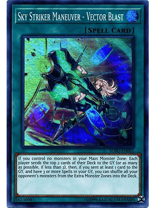 Sky Striker Maneuver - Vector Blast - SOFU-EN061 - Super Rare Unlimited
