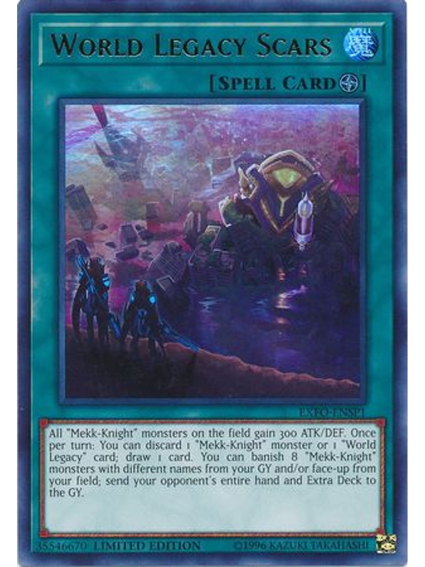 World Legacy Scars - EXFO-ENSP1 - Ultra Rare Limited Edition 1
