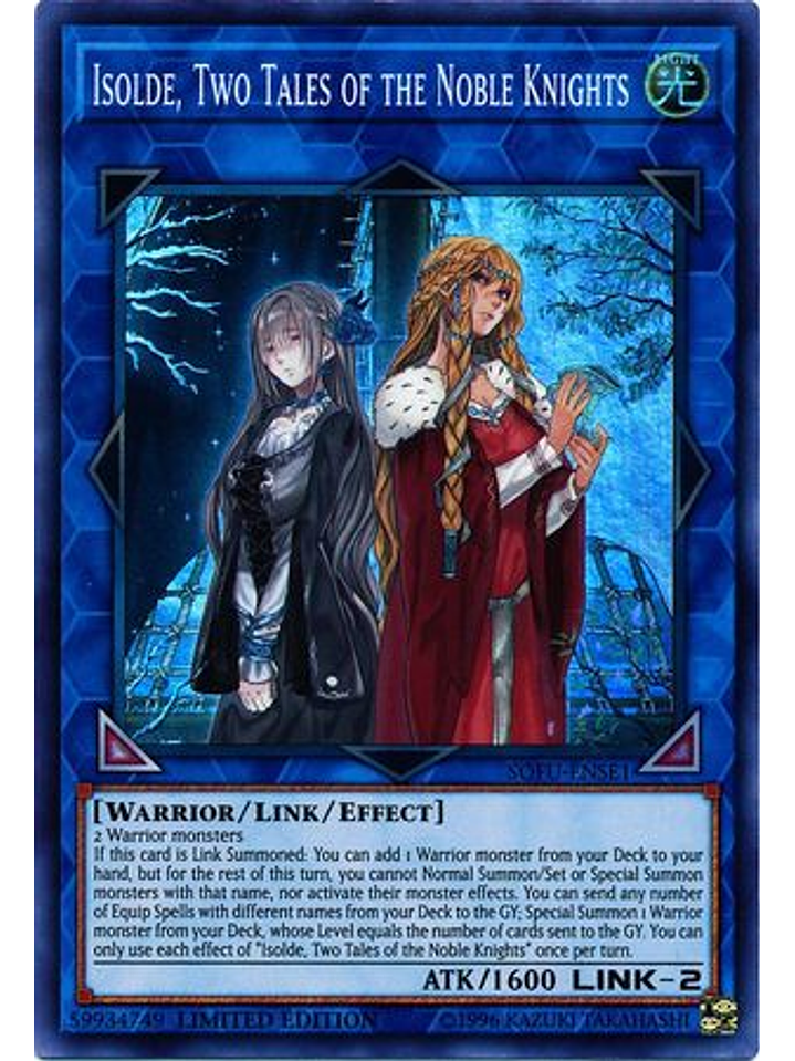 Isolde, Two Tales of the Noble Knights - SOFU-ENSE1 - Super Rare Limited Edition 1