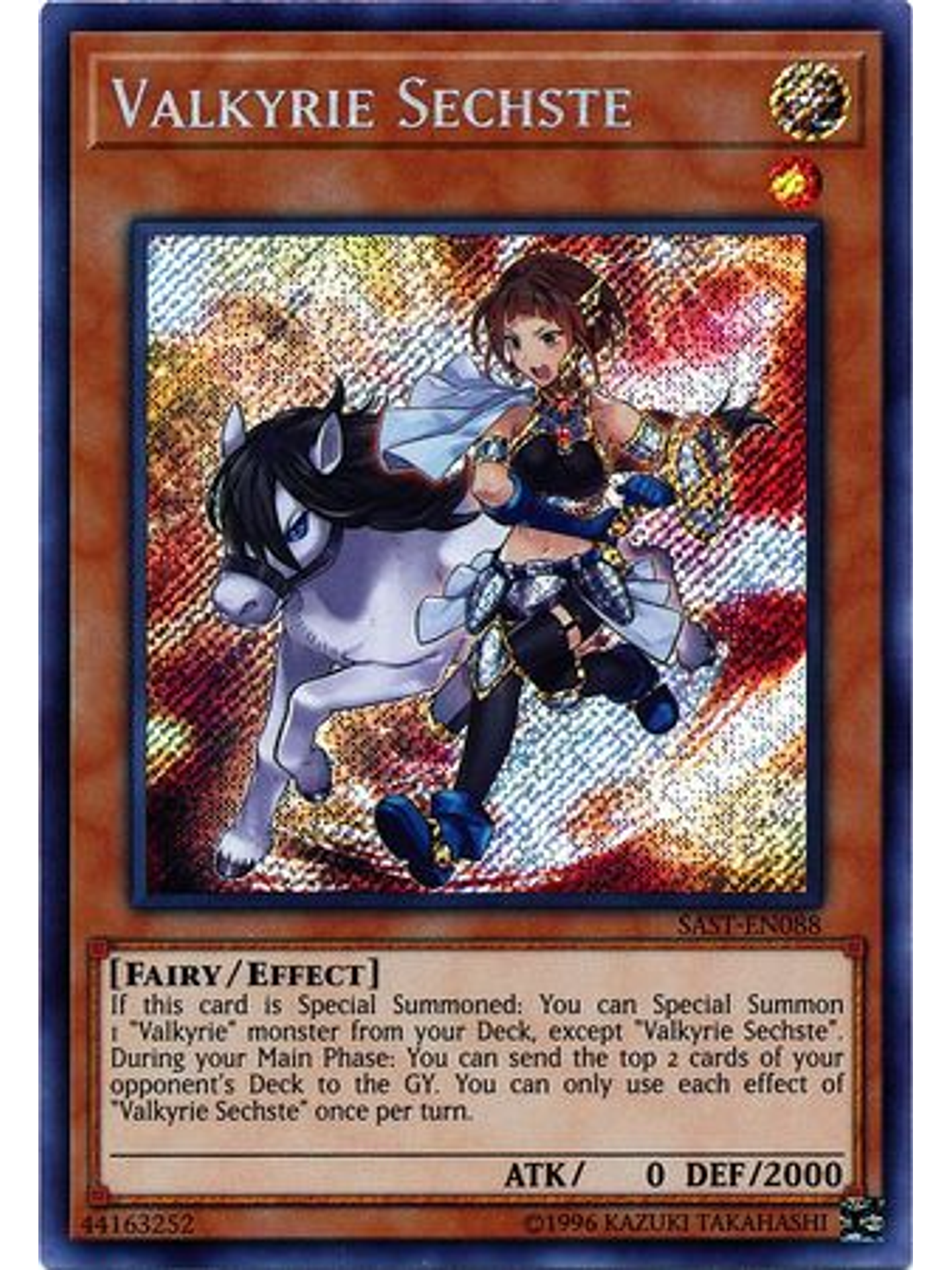 Valkyrie Sechste - SAST-EN088 - Secret Rare Unlimited 1