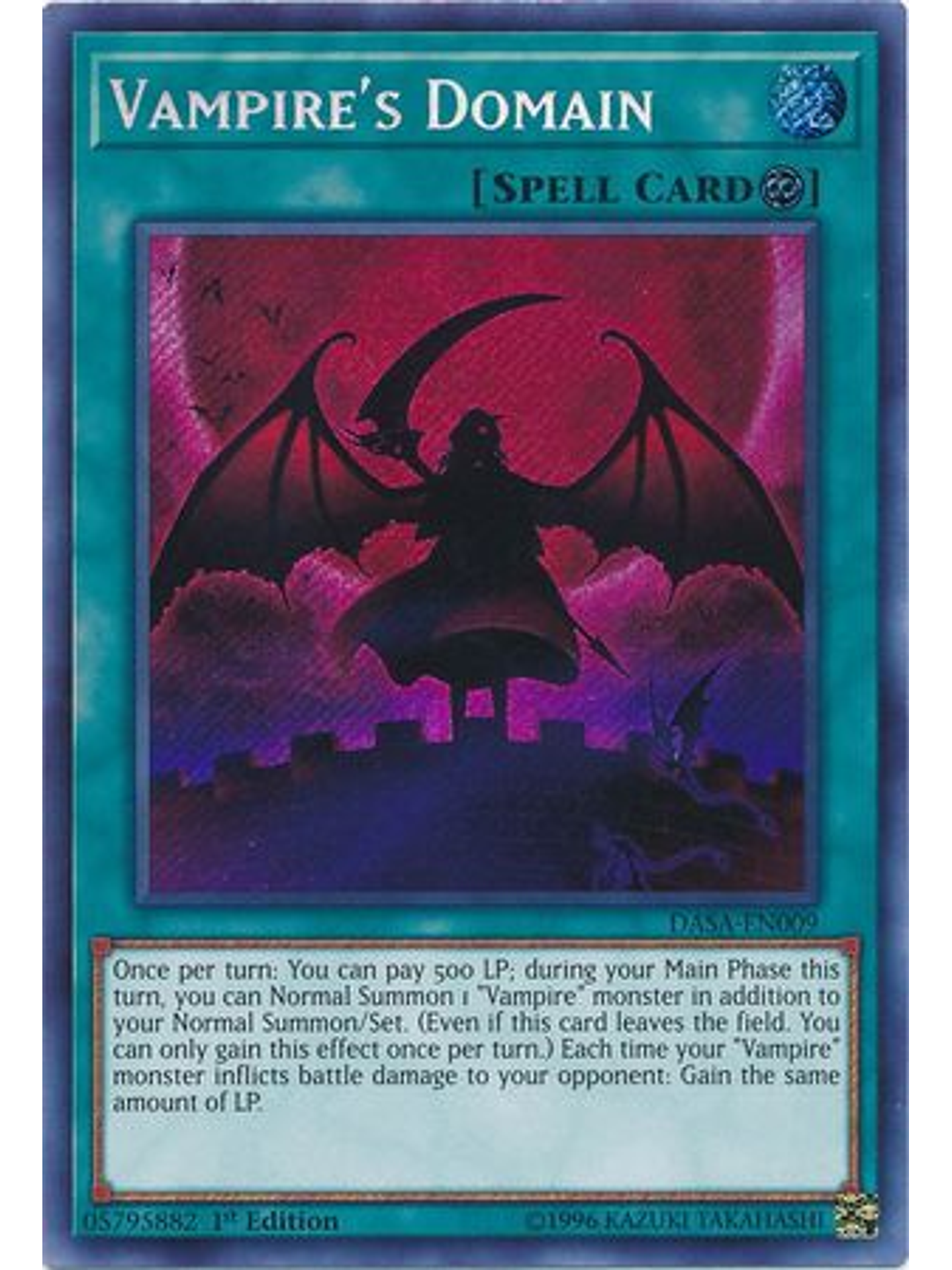 Vampire's Domain - DASA-EN009 - Secret Rare 1st Edition 1