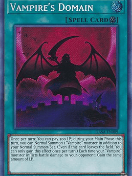 Vampire's Domain - DASA-EN009 - Secret Rare 1st Edition