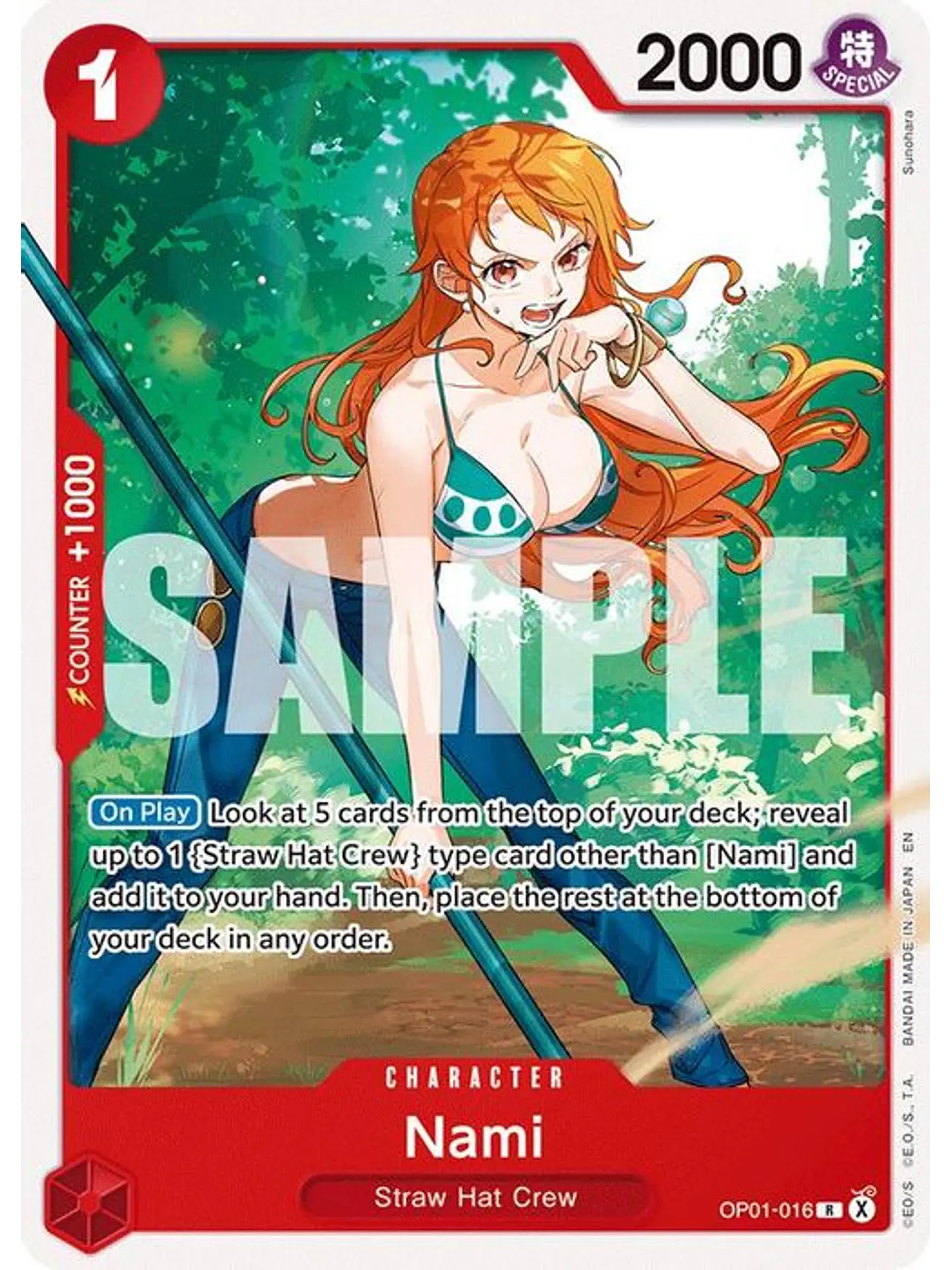 OP01-016 R Nami (ST31 NO FOIL) 1