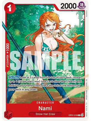 OP01-016 R Nami (ST31 NO FOIL)