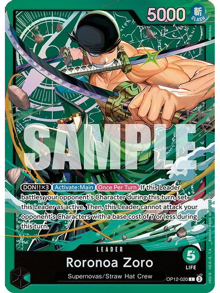 OP12-020 L Roronoa Zoro 1