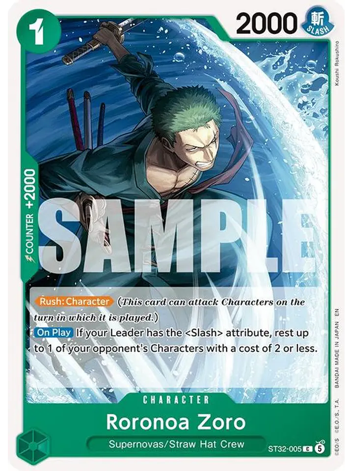 ST32-005 C Roronoa Zoro 1