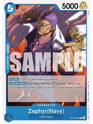 OP12-046 C Zephyr(Navy) (ST33 NO FOIL)