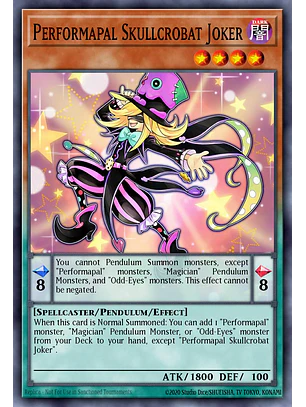 Performapal Skullcrobat Joker - LAVD-ENO03 - Common 1st Edition