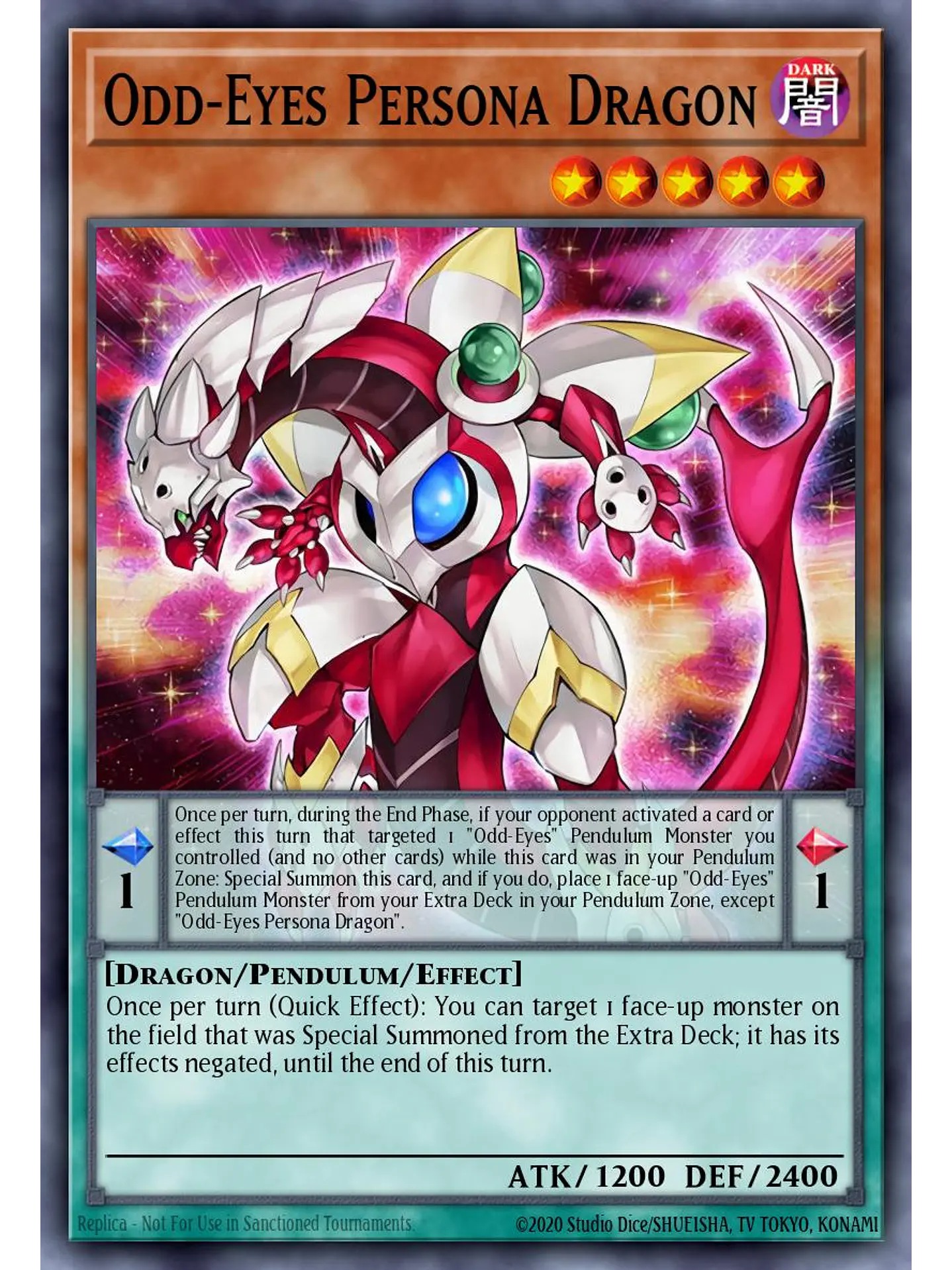 Odd-Eyes Persona Dragon - LAVD-ENO05 - Common 1st Edition 1
