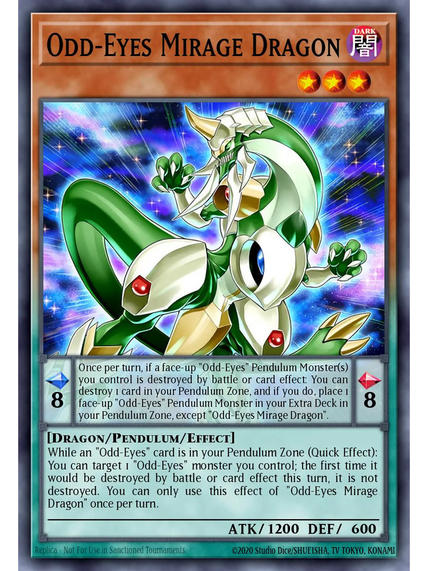 Odd-Eyes Mirage Dragon - LAVD-ENO06 - Ultra Rare 1st Edition 1