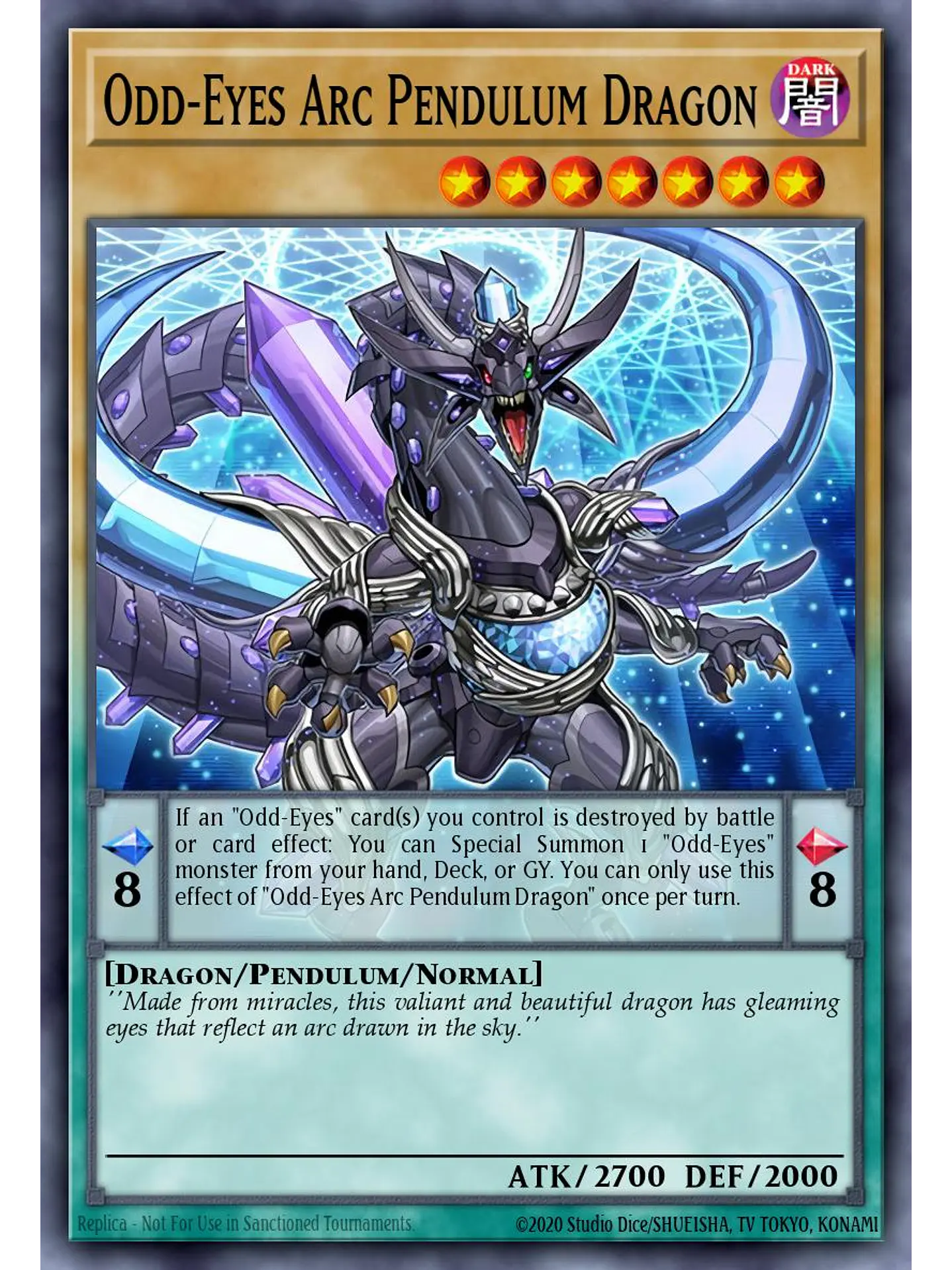 Odd-Eyes Arc Pendulum Dragon - LAVD-ENO11 - Common 1st Edition 1