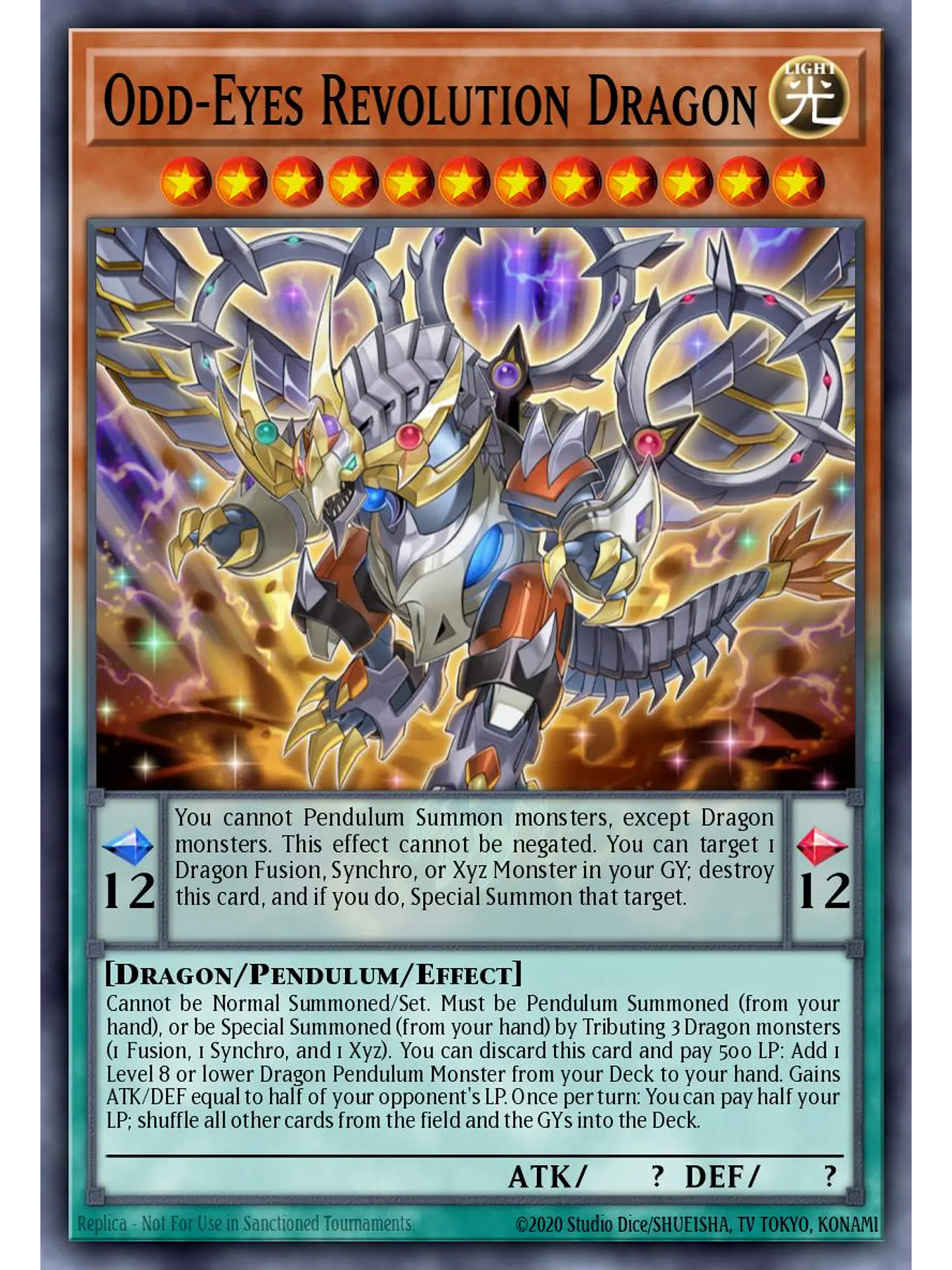 Odd-Eyes Revolution Dragon - LAVD-ENO12 - Common 1st Edition 1