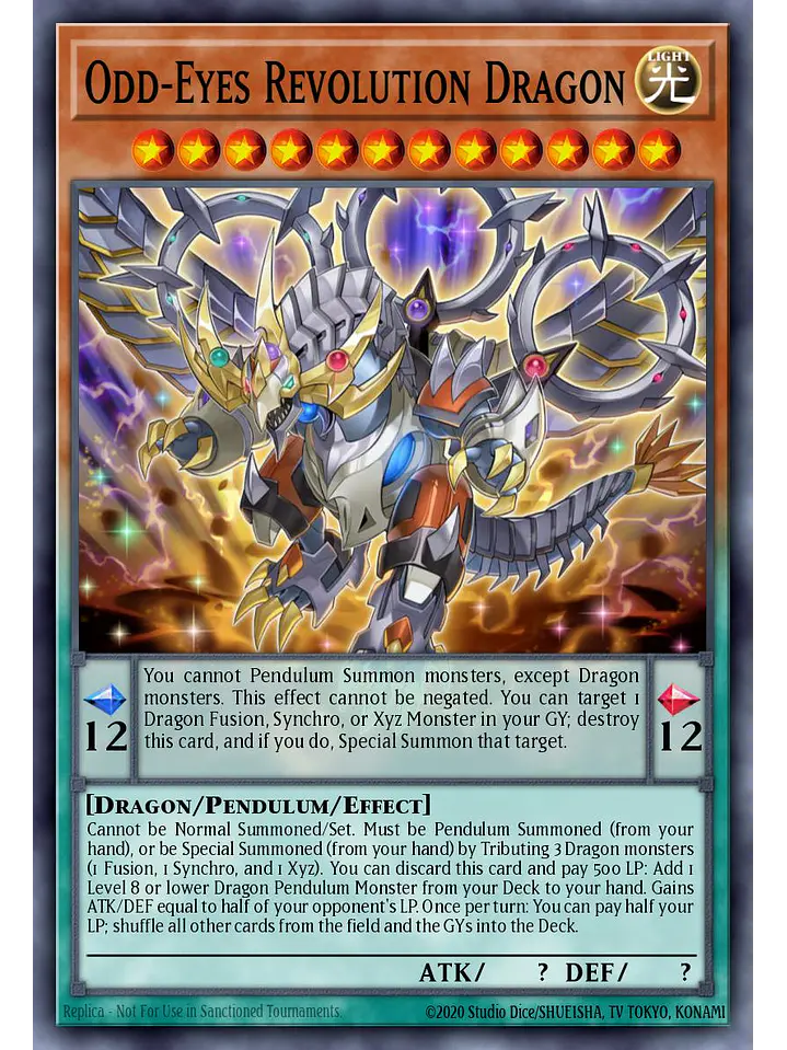 Odd-Eyes Revolution Dragon - LAVD-ENO12 - Common 1st Edition 1