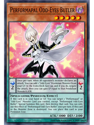 Performapal Odd-Eyes Butler - LAVD-ENO13 - Common 1st Edition
