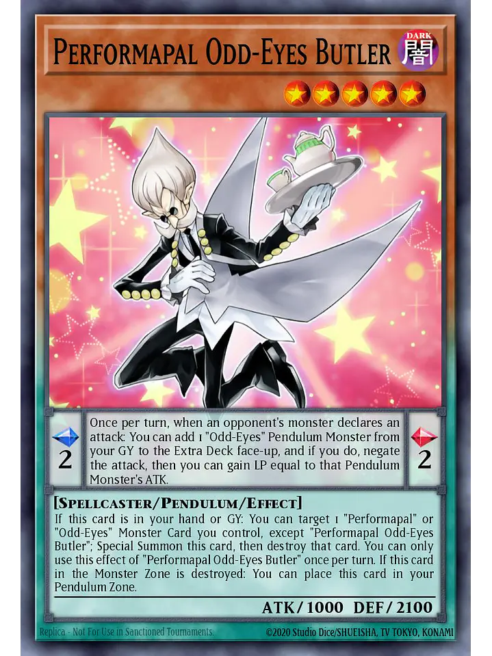 Performapal Odd-Eyes Butler - LAVD-ENO13 - Common 1st Edition 1