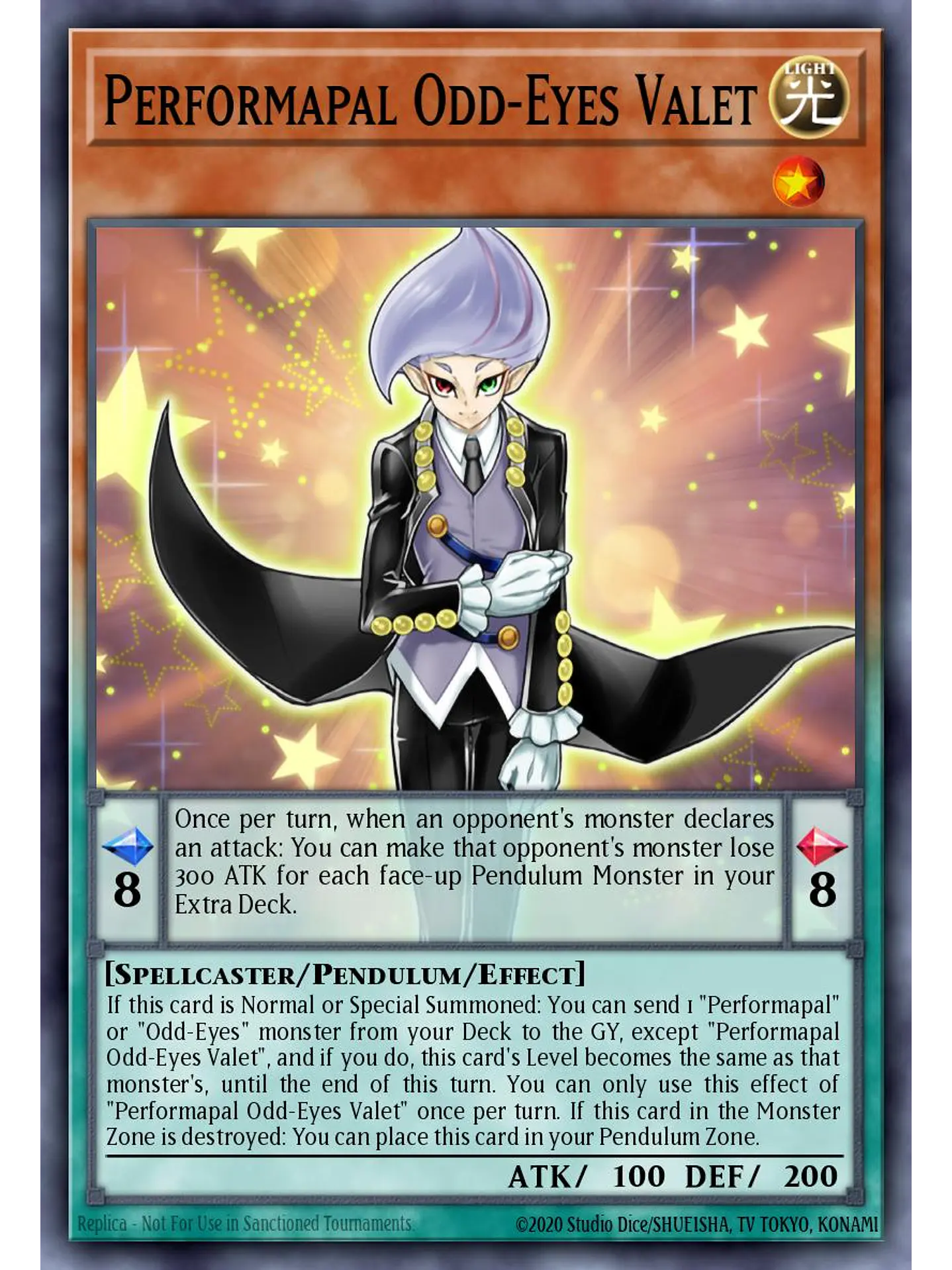 Performapal Odd-Eyes Valet - LAVD-ENO14 - Common 1st Edition 1