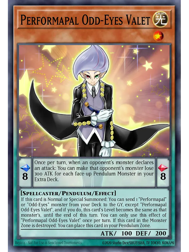 Performapal Odd-Eyes Valet - LAVD-ENO14 - Common 1st Edition 1