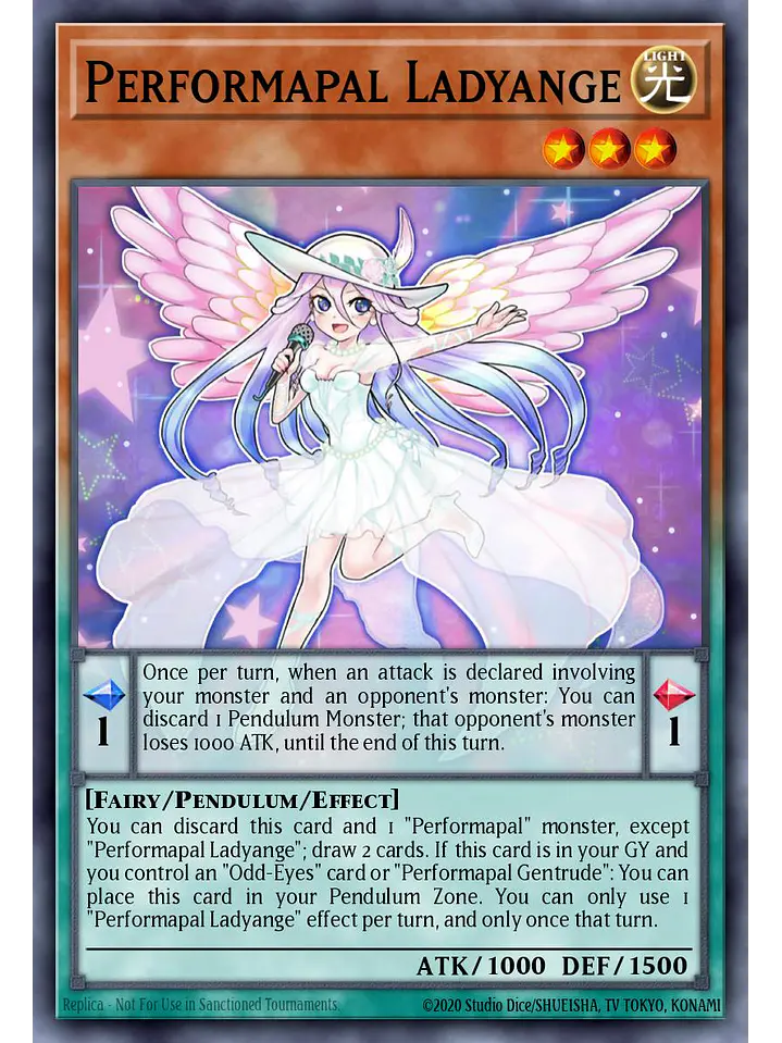Performapal Ladyange - LAVD-ENO16 - Common 1st Edition 1