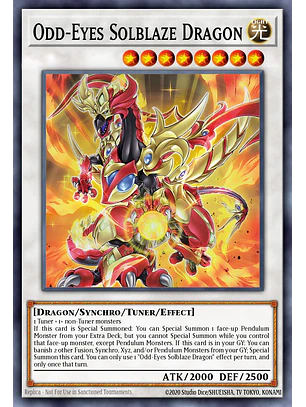 Odd-Eyes Solblaze Dragon - LAVD-ENO26 - Ultra Rare 1st Edition