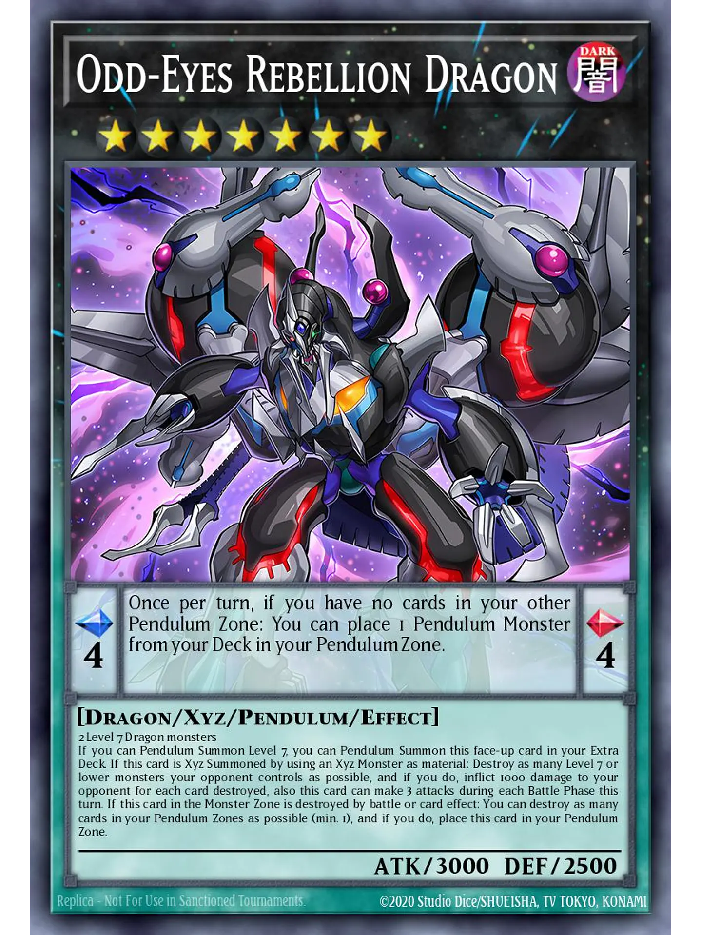 Odd-Eyes Rebellion Dragon - LAVD-ENO27 - Common 1st Edition 1