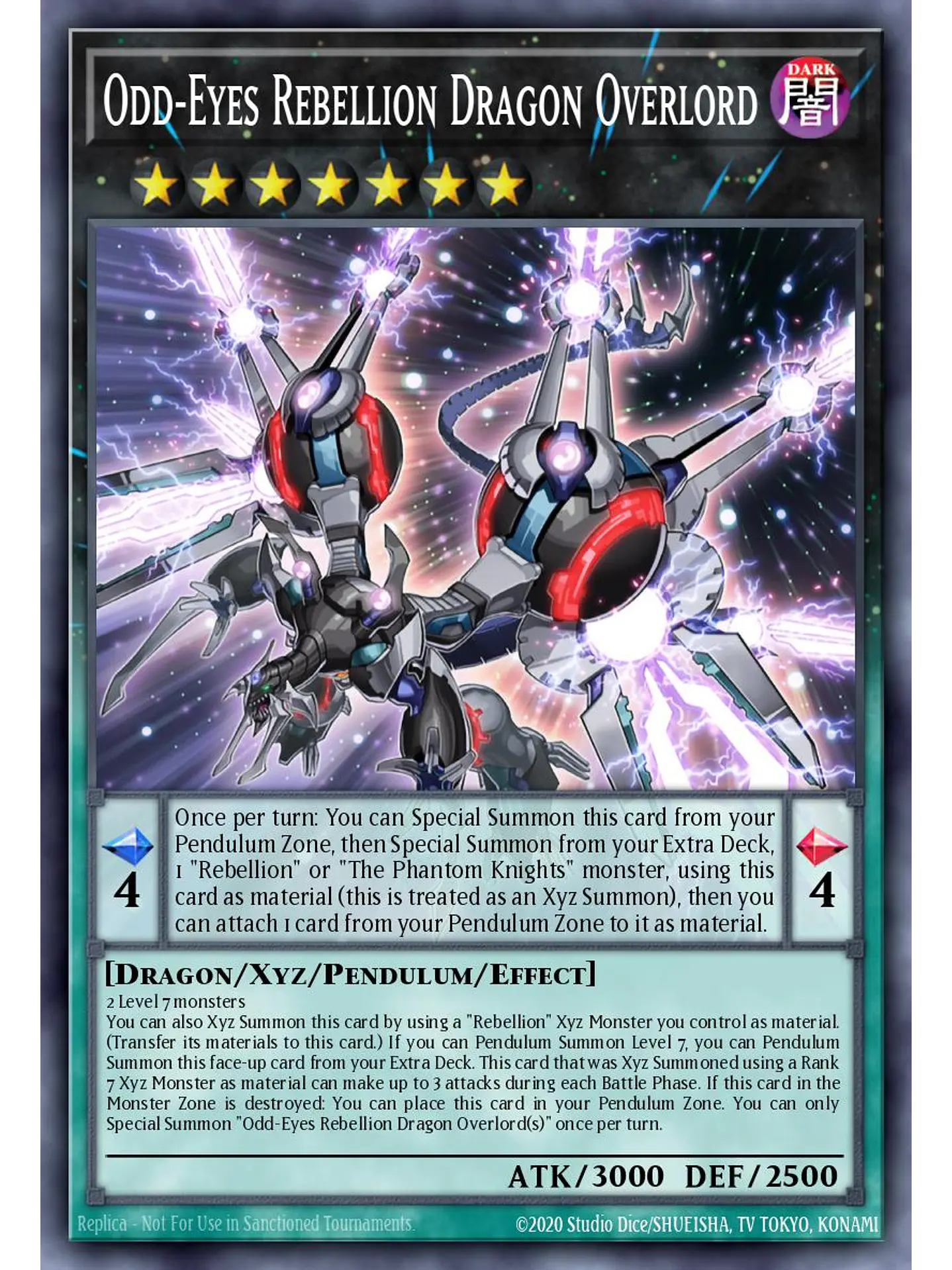Odd-Eyes Rebellion Dragon Overlord - LAVD-ENO30 - Common 1st Edition 1