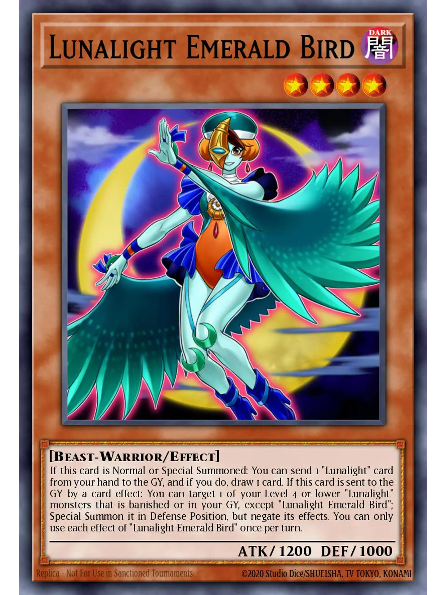Lunalight Emerald Bird - LAVD-ENL07 - Ultra Rare 1st Edition 1