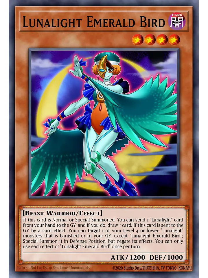 Lunalight Emerald Bird - LAVD-ENL07 - Ultra Rare 1st Edition 1