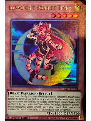 Lunalight Scarlet Tiger - LAVD-ENL13 - Ultra Rare 1st Edition