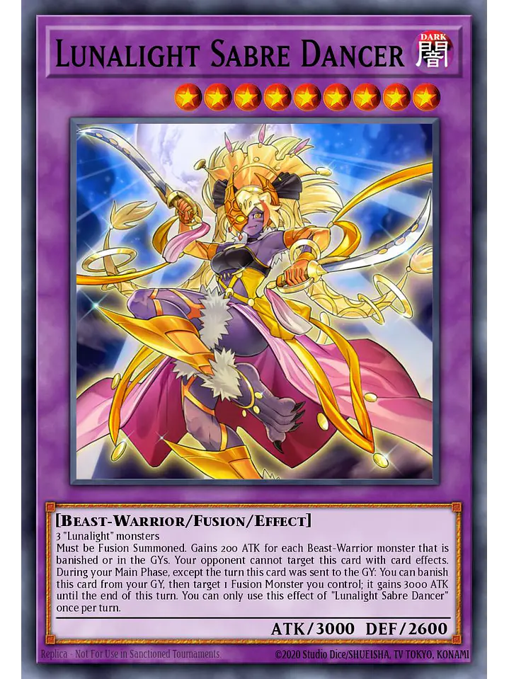 Lunalight Sabre Dancer - LAVD-ENL33 - Ultra Rare 1st Edition 1