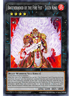 Brotherhood of the Fire Fist - Tiger King - LAVD-ENL36 - Secret Rare 1st Edition