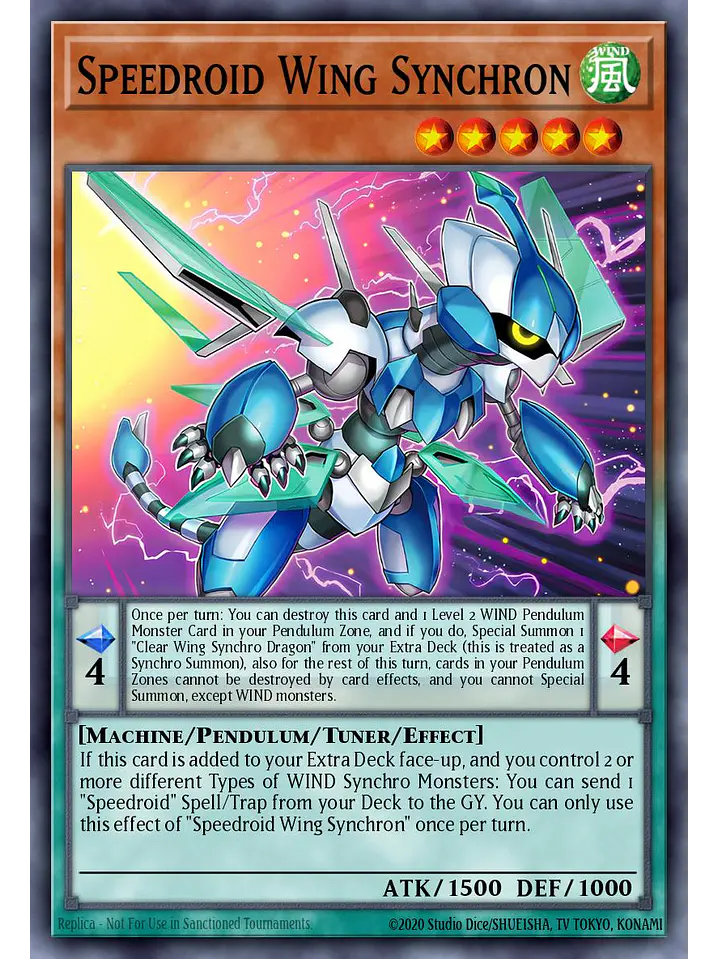 Speedroid Wing Synchron - LAVD-ENS14 - Common 1st Edition 1