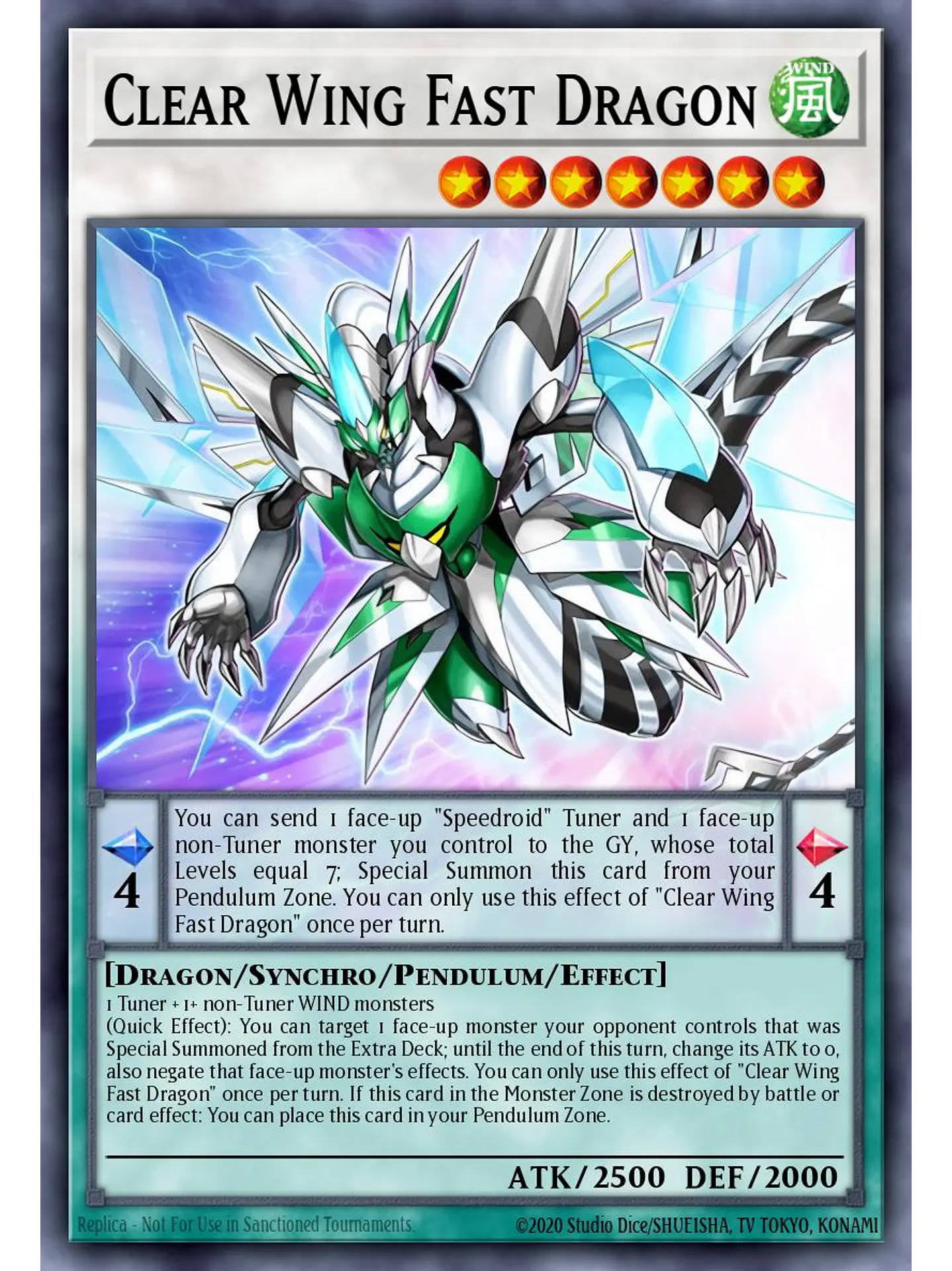 Clear Wing Fast Dragon - LAVD-ENS29 - Common 1st Edition 1