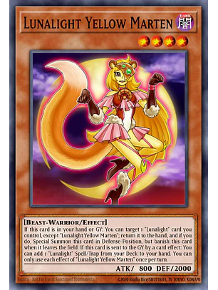 Lunalight Yellow Marten - LAVD-ENL08 - Secret Rare 1st Edition