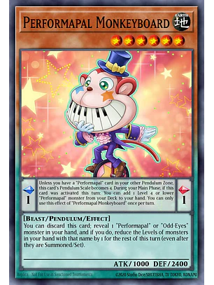 Performapal Monkeyboard - LAVD-ENO04 - Secret Rare 1st Edition