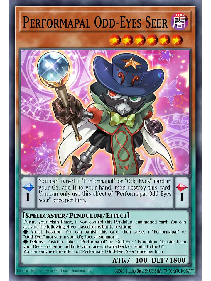 Performapal Odd-Eyes Seer - LAVD-ENO17 - Secret Rare 1st Edition 1
